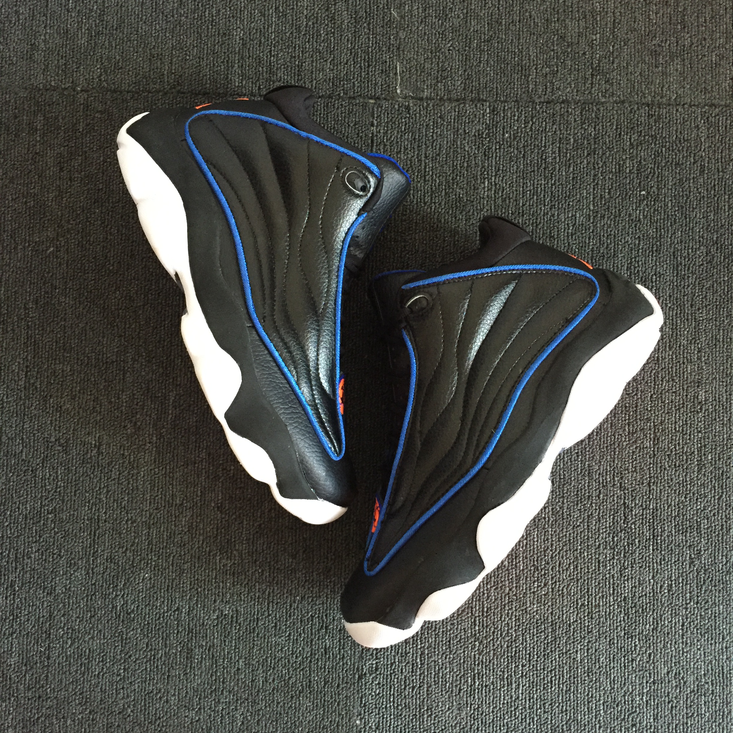 Air Jordan Pro Strong Black Blue Shoes
